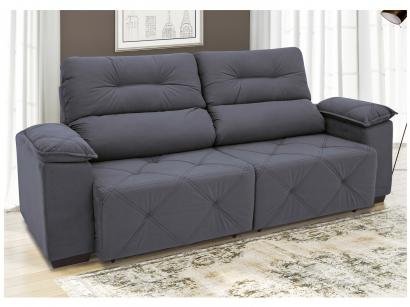 Sofá Retrátil Reclinável 4 Lugares Suede - Moviment Grazzia Linoforte