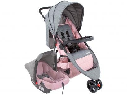 Carrinho de Bebê com Bebê Conforto Cosco - Travel System Jetty 3 Rodas 0 a 15kg
