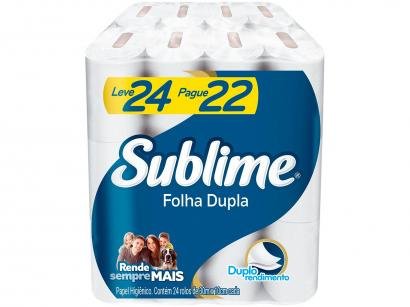 Papel Higiênico Folha Dupla Sublime Softy?s - 24 Rolos 30m