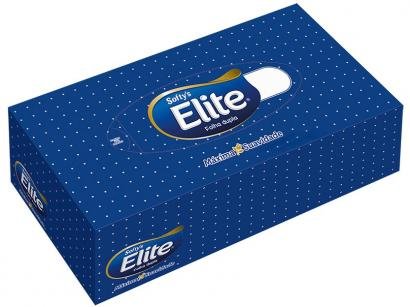Lenço de Papel Elite Softys Máxima Suavidade - 150 Unidades Folha Dupla
