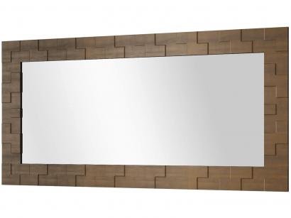Espelho Decorativo Retangular com Moldura - de Parede 76,5x136cm EDN Móveis Class Malbec