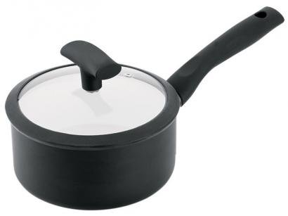 Panela Hércules Antiaderente de Alumínio Preta - 16cm 1,5L Soft Touch PA300-P16PR