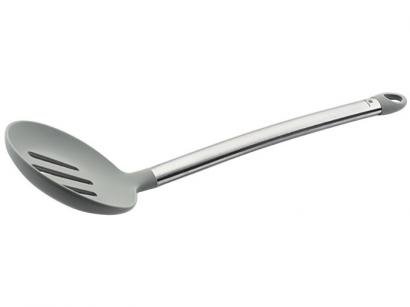Escumadeira Inox e Silicone Hercules Trendy - UT117-005CZ Cinza