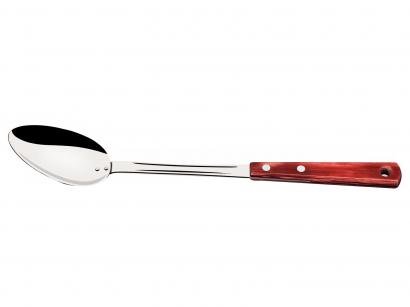 Colher de Arroz Inox Tramontina Polywood - Vermelha