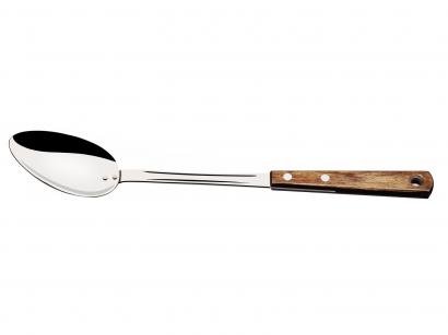 Colher de Arroz Inox Tramontina Polywood - Castanha