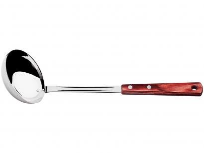 Concha para Feijão Inox Tramontina Polywood - Vermelha 31,8cm