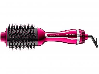Escova Secadora Mondial 1200W com Íons - 3 Velocidades Chrome Pink ES-04
