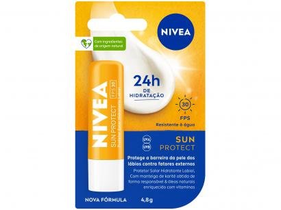 Protetor Solar Hidratante Labial Nivea - Sun Protect Alta Protação FPS 30 4,8g
