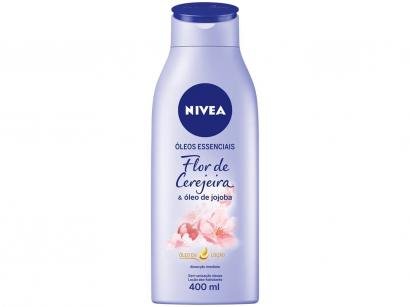 Óleos Essenciais Nivea Flor de Cerejeira e - Óleo de Jojoba Maciez e Brilho 400ml
