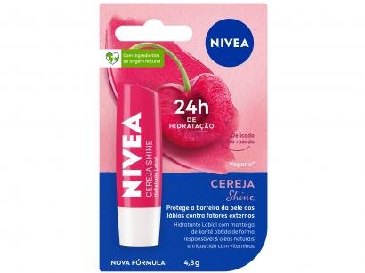 Protetor Labial Nivea Cereja Shine - Hidratação Profunda 4,8g