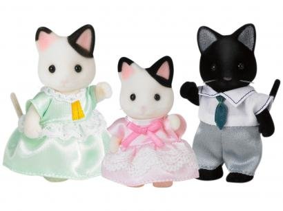 Sylvanian Families Família dos Gatos Malhados - Epoch Magia