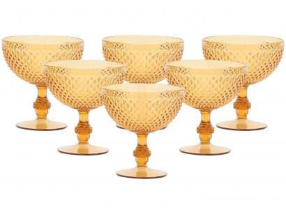 Jogo de Taças Sobremesa de Acrílico 395ml 6 Peças - Bon Gourmet 7038