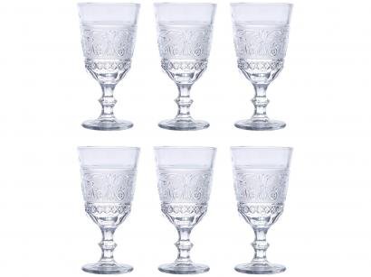 Jogo de Taças para Vinho Vidro 250ml 6 Peças - Bon Gourmet Buske