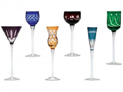 Jogo de Taças para Licor Cristal 150ml 6 Peças - Wolff Lapidada