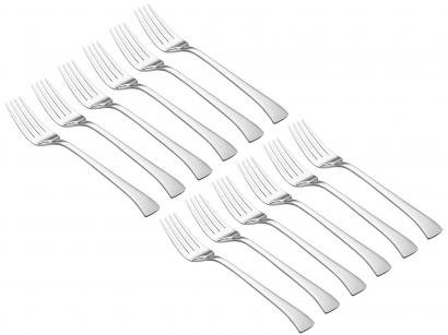 Garfo para Sobremesa Wolff Inox Berna - 12 Peças