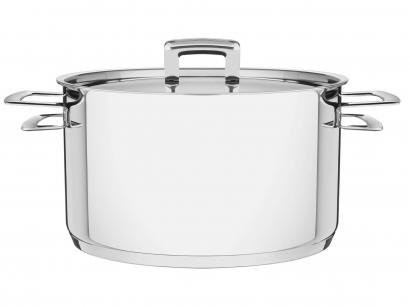 Caçarola Tramontina Inox Fundo Triplo com Tampa - 1,8L 16cm Brava