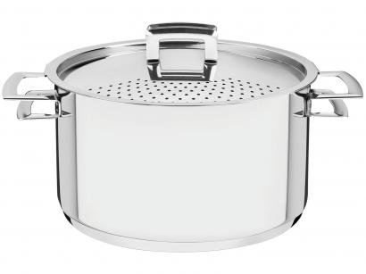 Espagueteira Tramontina Inox 6,1L 24cm com Tampa - Fundo Triplo Brava 62417240