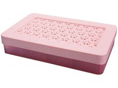 Porta-joias de Polipropileno Médio Rosa - Ordene Hana OR85102