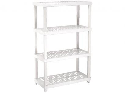 Estante Tubular Quadrada 4 Prateleiras 3 Nichos - Ordene Vig