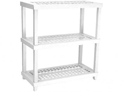 Estante Tubular Quadrada 3 Prateleiras 2 Nichos - Ordene Vig