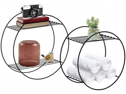 Kit Prateleiras 2 Peças Arthi Decora