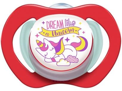 Chupeta Silicone Ortodôntico Lillo Baby - Magia Rosa 6 Meses