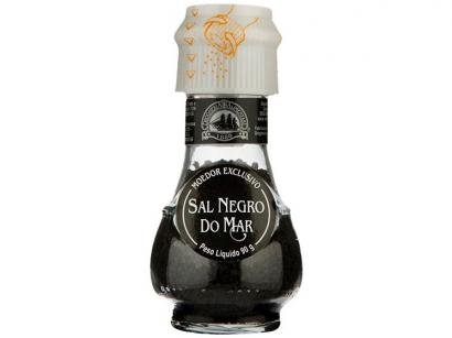 Sal Negro Cristais Drogheria Alimentari do Mar - 90g com Moedor