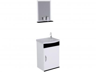 Armário de Banheiro Aéreo com Espelho 1 Porta - 1 Prateleira A. J. Rorato Verona 528815