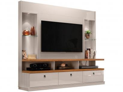 Estante Home para TV até 55" 3 Gavetas - Lukaliam Móveis Dinamarca