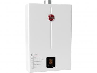 Aquecedor de Água a Gás GN Rheem Prestige - RB3AP30PVNTIC Controle Eletrônico Digital 30L/min