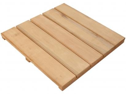 Deck de Madeira de Eucalipto Stain Jatoba 50x50cm - Massol D554