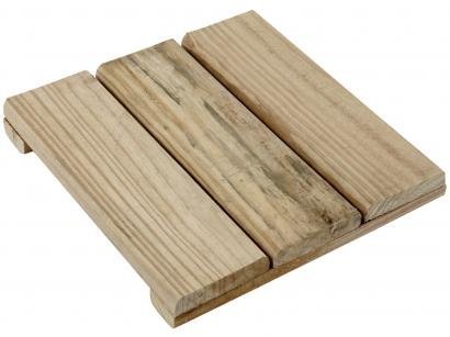 Deck de Madeira Autoclavado Esverdeado - 30x30cm Massol DP102