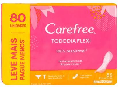 Protetor Diário Carefree TodoDia Flexi 80 Unidades
