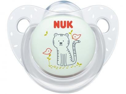 Chupeta Silicone Ortodôntico NUK Baby Care - Adore Trend Boy Azul de 0 a 6 Meses