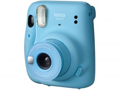 Instax Mini 11 Fujifilm Azul Flash Automático - com Acessórios
