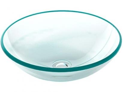 Cuba para Banheiro VB Cristais Simples de Vidro - de Apoio Redonda 30x30cm