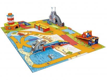 Playset Cidade Hot Wheels Tubarão Xalingo - 20 Peças