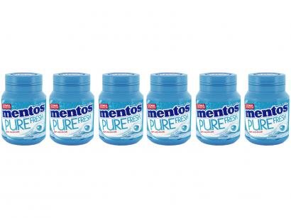 Goma de Mascar Mentos Pure Fresh Mint sem Açúcar - 56g Display 6 Unidades