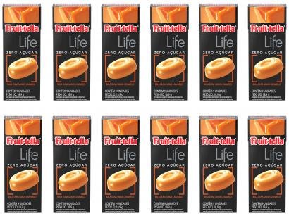 Bala Fruittella Life Caramelo sem Açúcar - 226,8g Flip Top 12 Unidades