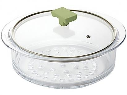 Cozi Vapore Ghidini Vidro 20cm Transparente - com Tampa Vera