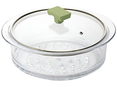 Cozi Vapore Ghidini Vidro 24cm Transparente - com Tampa Vera