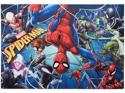 Tapete Infantil Spider Man Retangular Joy Marvel - Aventura 70x100cm Jolitex