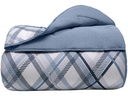 Edredom King Buettner Malha Basic - Charles Azul