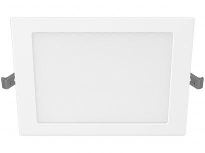 Plafon de Sobrepor Quadrado Branco - com Lâmpada Integrada LED 18W Philips DL252