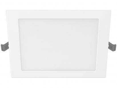 Plafon de Sobrepor Quadrado Branco - com Lâmpada Integrada LED 18W Philips DL252