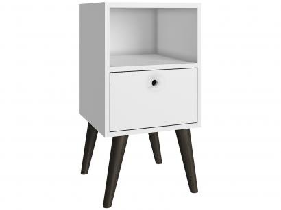 Mesa de Cabeceira Pé Palito 1 Gaveta Wood - BPP 111-129 BRV Móveis