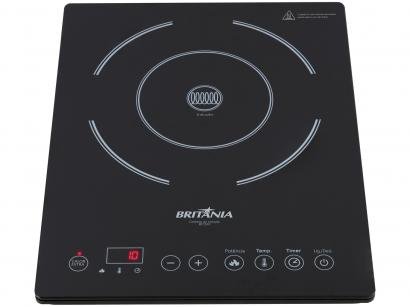 Cooktop 1 Boca Britânia Indução Preto - Vitrocerâmico BCT01P