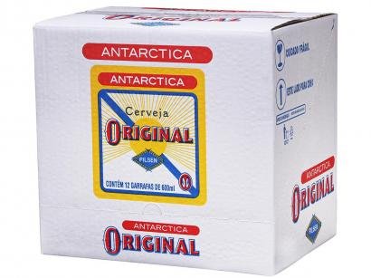 Cerveja Antarctica Original Lager Pilsen - 12 Unidades 600ml