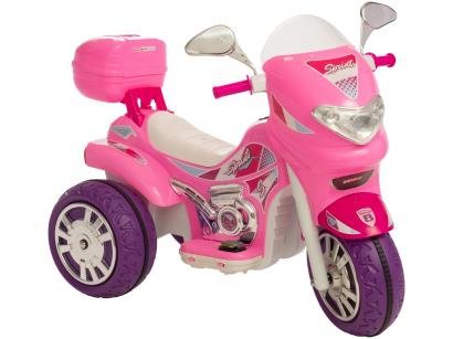 Mini Moto Elétrica Infantil Sprint Turbo - 2 Marchas 12V com Capacete Biemme