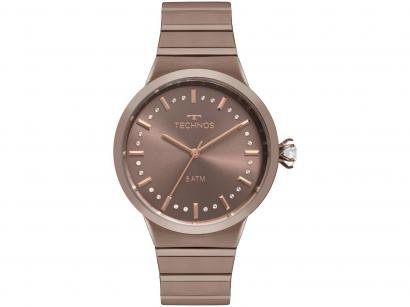 Relógio Feminino Technos Analógico Crystal - 2036MJU/4M Marrom